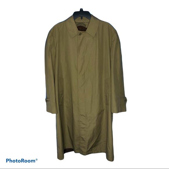 London Fog Vintage Tan Trench Coat Men's size 40 Regular - Picture 1 of 11